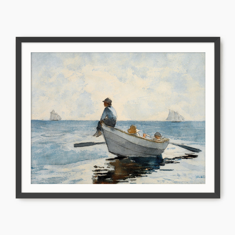 Meditative Ocean Scene No2 - Sage and Rose Prints