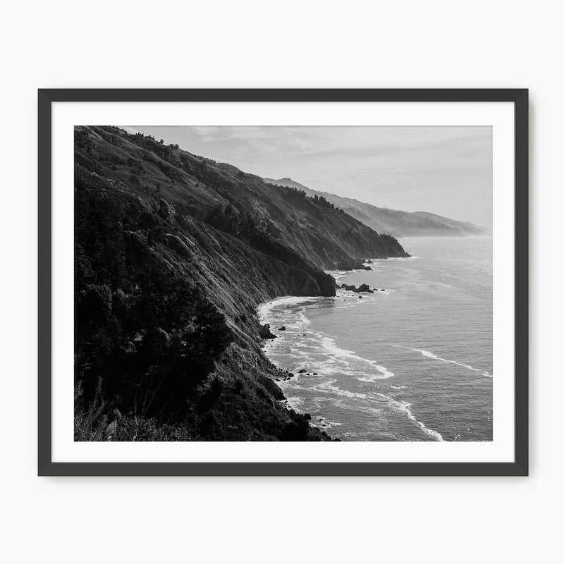 Big Sur Black and White Photo - Sage and Rose Prints