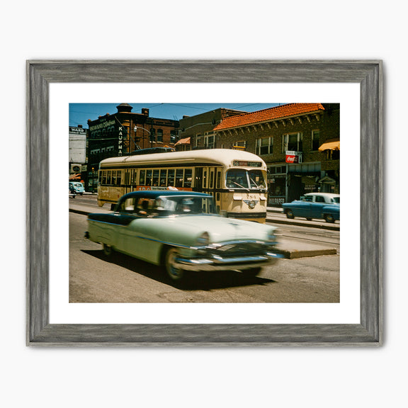 Retro Automobile and Bus Photo - Sage and Rose Prints