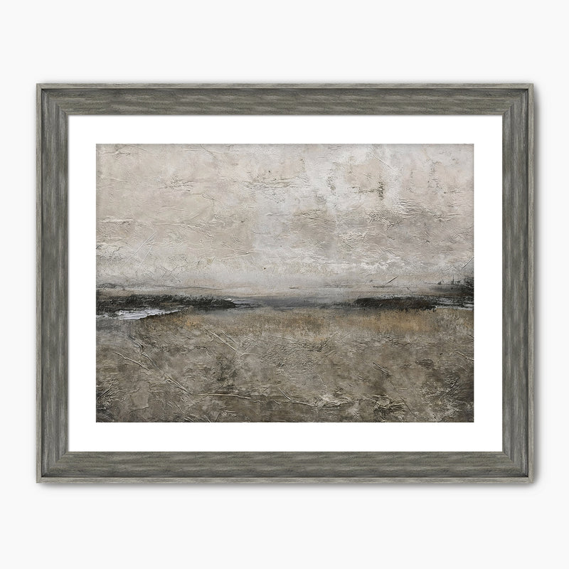 AK-51 Textured Grey Modern Minimalist Abstract Art Print - Sage and Rose Prints
