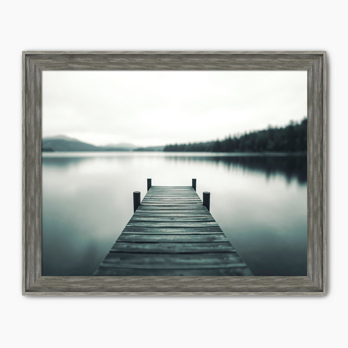 Mood Lake Black and White Photo - Sage and Rose Prints