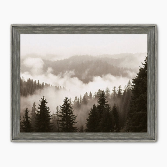 Misty Ridge Black and White Photo - Sage and Rose Prints
