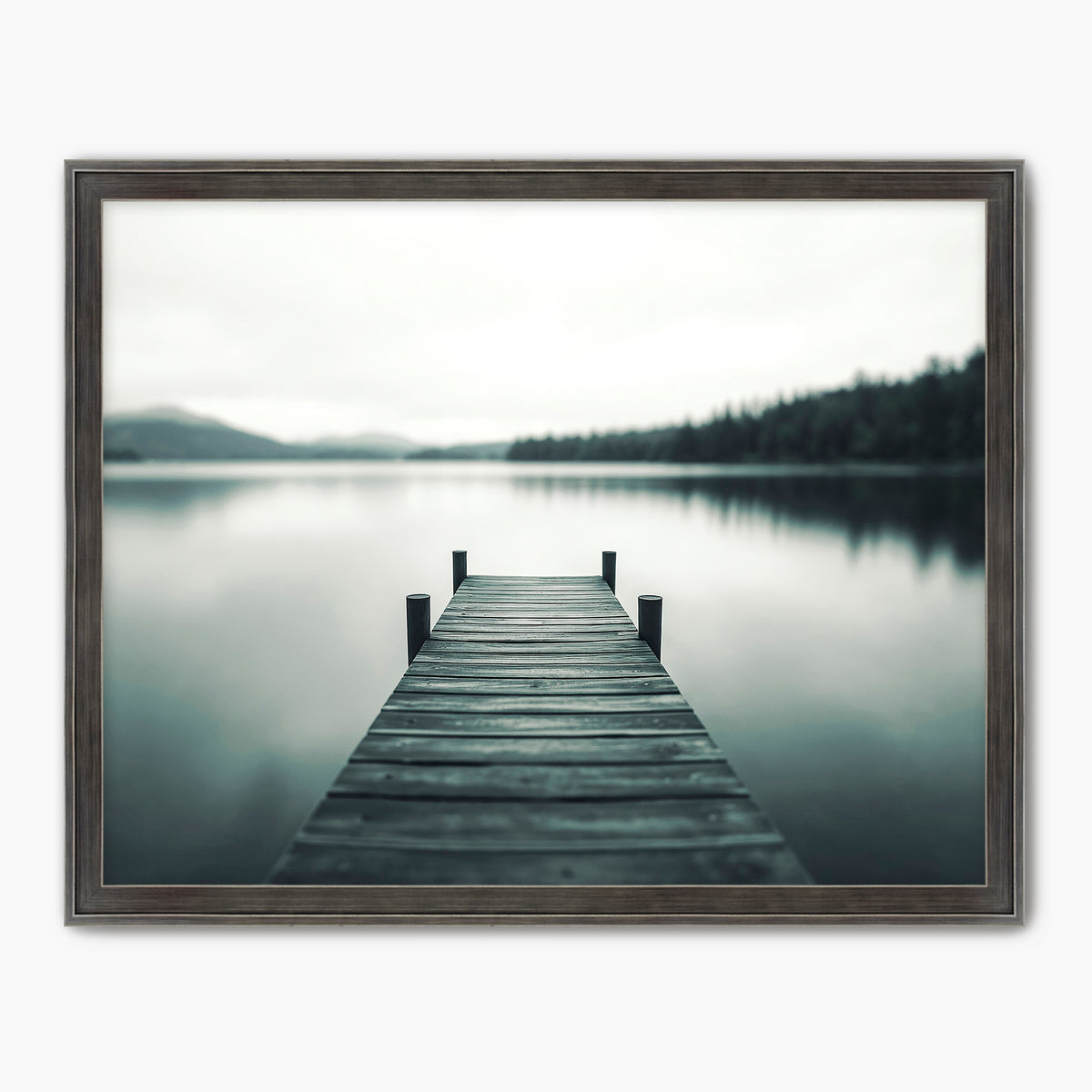 Mood Lake Black and White Photo - Sage and Rose Prints