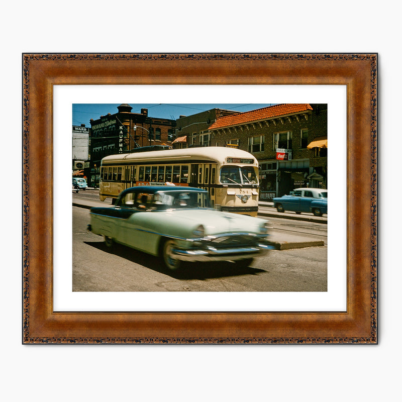 Retro Automobile and Bus Photo - Sage and Rose Prints