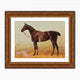 Vintage Horse Painting - Copper Patina Frame - Sage and Rose Prints