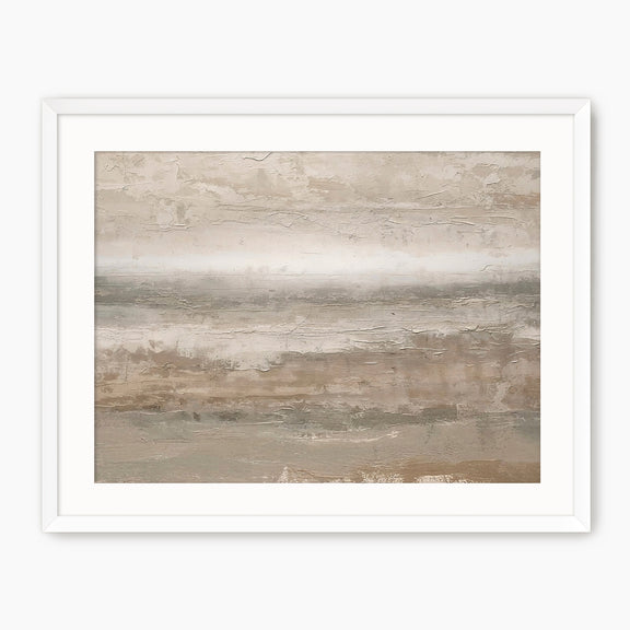 Earthy Tan Abstract Painting Print - Sage and Rose Prints
