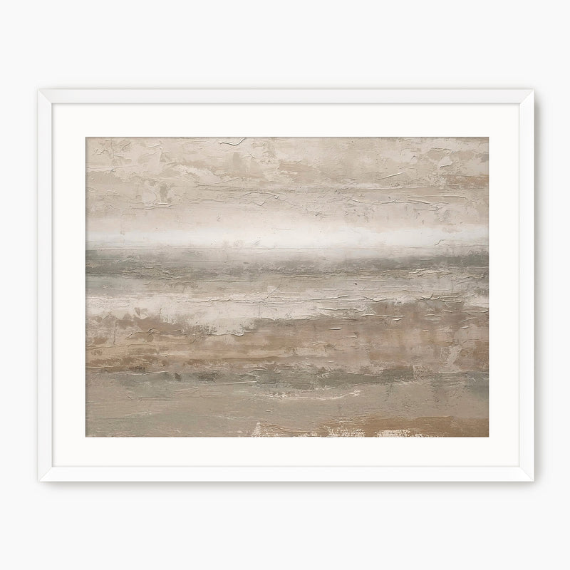 Earthy Tan Abstract Painting Print - Sage and Rose Prints