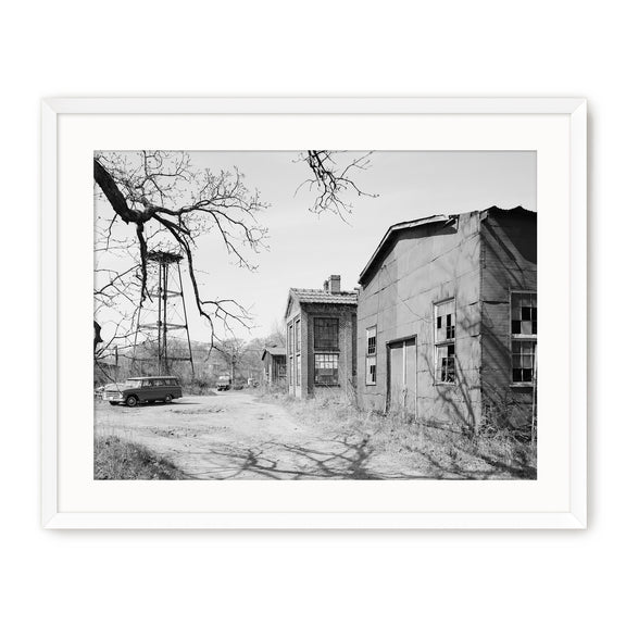 Historic Warehouse & Vintage Car Photo - Sage and Rose Prints