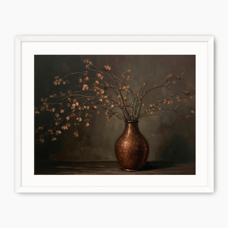 Moody Wabi Sabi Copper Vase - Sage and Rose Prints