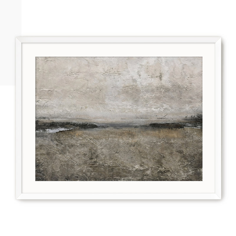 AK-51 Textured Grey Modern Minimalist Abstract Art Print - Sage and Rose Prints