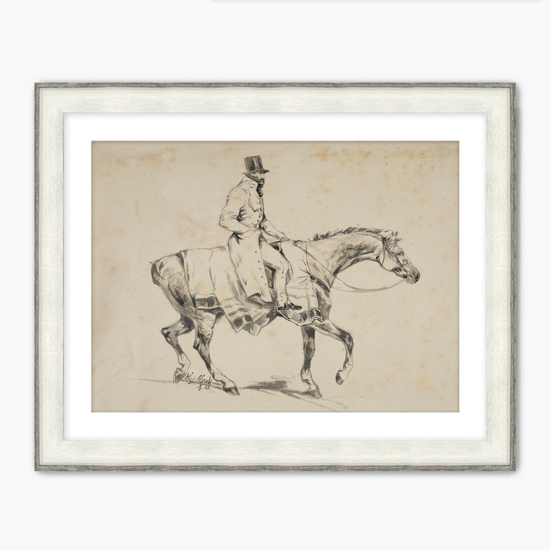 Vintage Horse and Rider Illustration