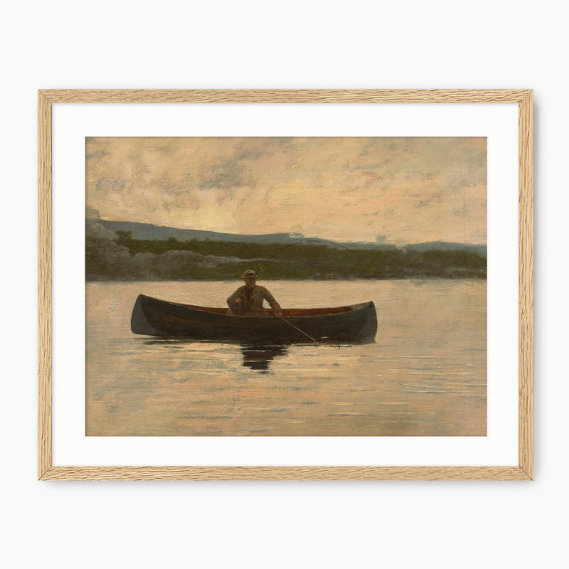 Playing a Fish - Winslow Homer Vintage Painting - Sage and Rose Prints
