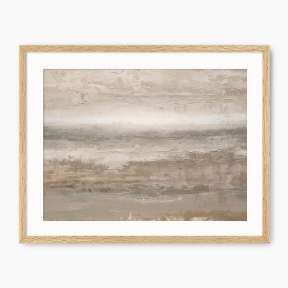 Earthy Tan Abstract Painting Print - Sage and Rose Prints