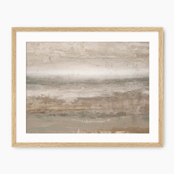 Earthy Tan Abstract Painting Print - Sage and Rose Prints