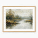 Moody Impressionist Marsh Painting Print - Sage and Rose Prints