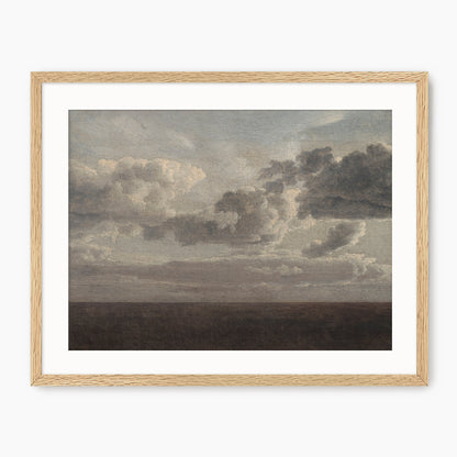 Vintage Old Masters Cloudy Sky Landscape - Sage and Rose Prints