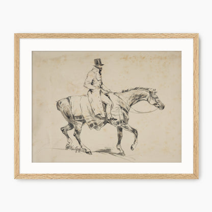 Vintage Horse and Rider Illustration