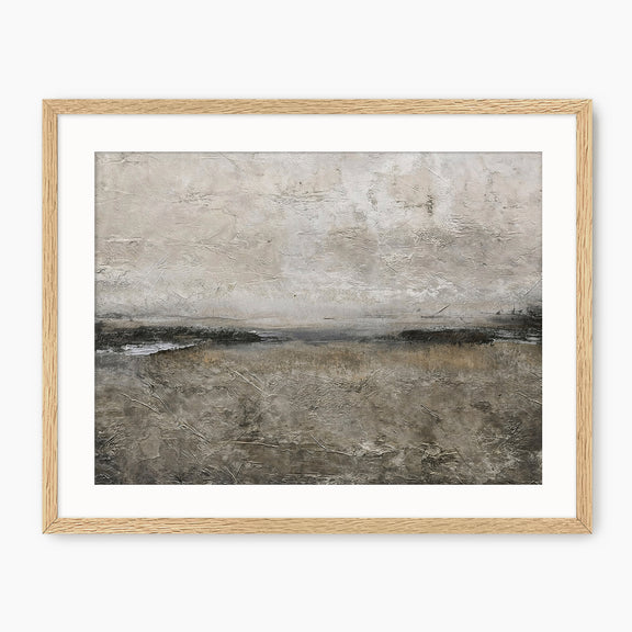 Textured Grey Modern Minimalist Abstract Art Print 1 - Sage and Rose Prints