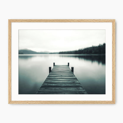 Mood Lake Black and White Photo - Sage and Rose Prints