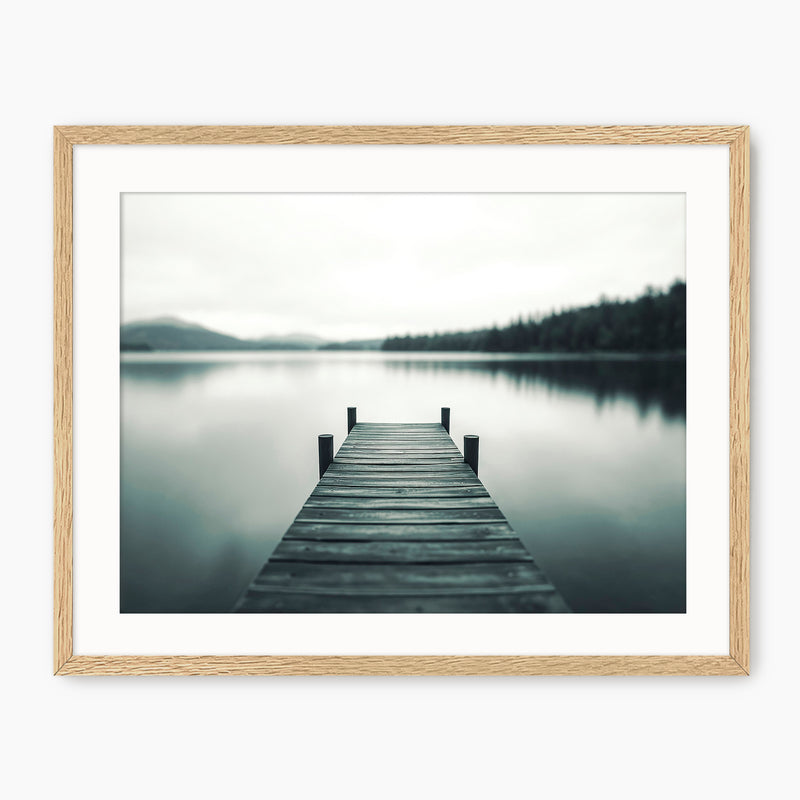 Mood Lake Black and White Photo - Sage and Rose Prints