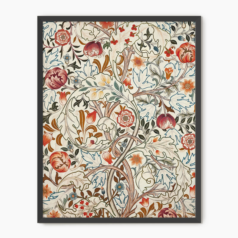 Burgundy and Sage Art Deco Print - Sage and Rose Prints