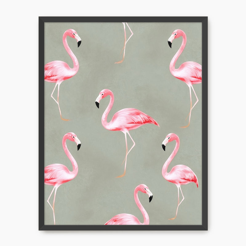 Flamingo Sage Print - Sage and Rose Prints
