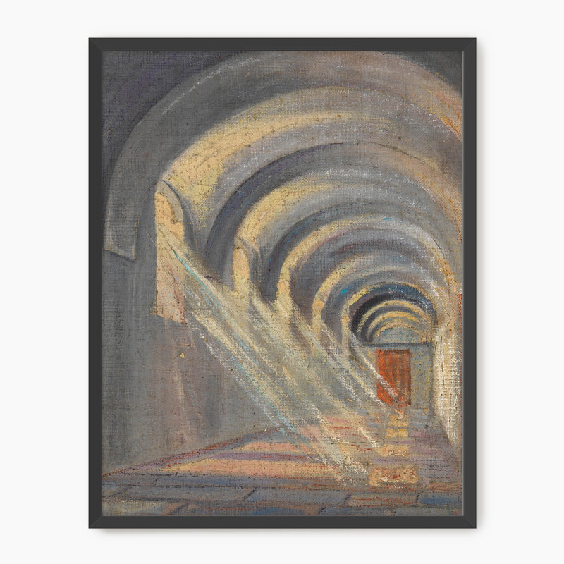 Slate Blue Hallway - Sage and Rose Prints