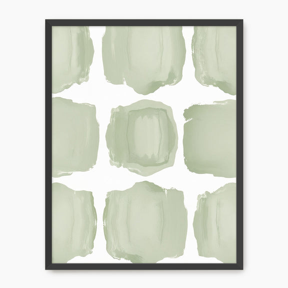Misty Sage Pattern Print - Sage and Rose Prints