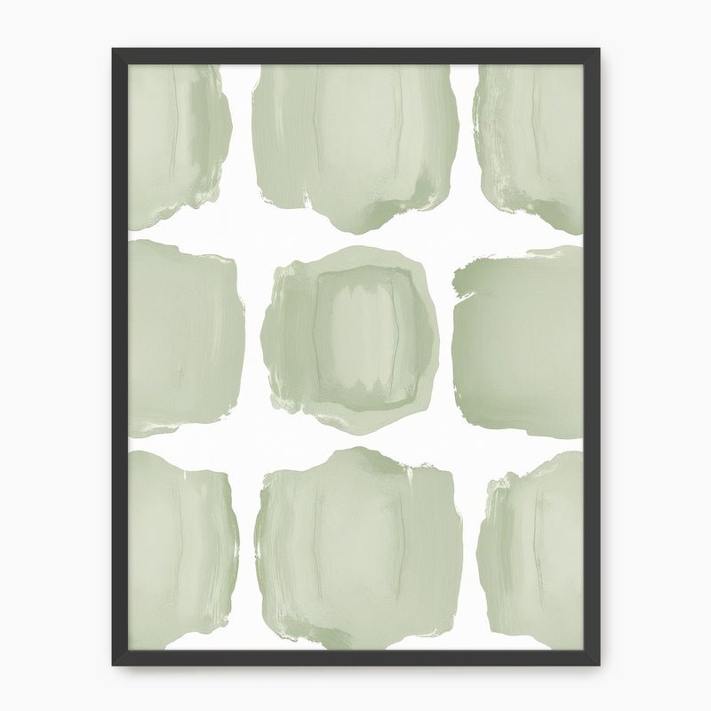 Misty Sage Pattern Print - Sage and Rose Prints