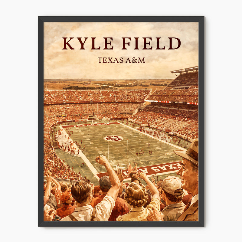 Kyle Field - Vintage Sports Poster