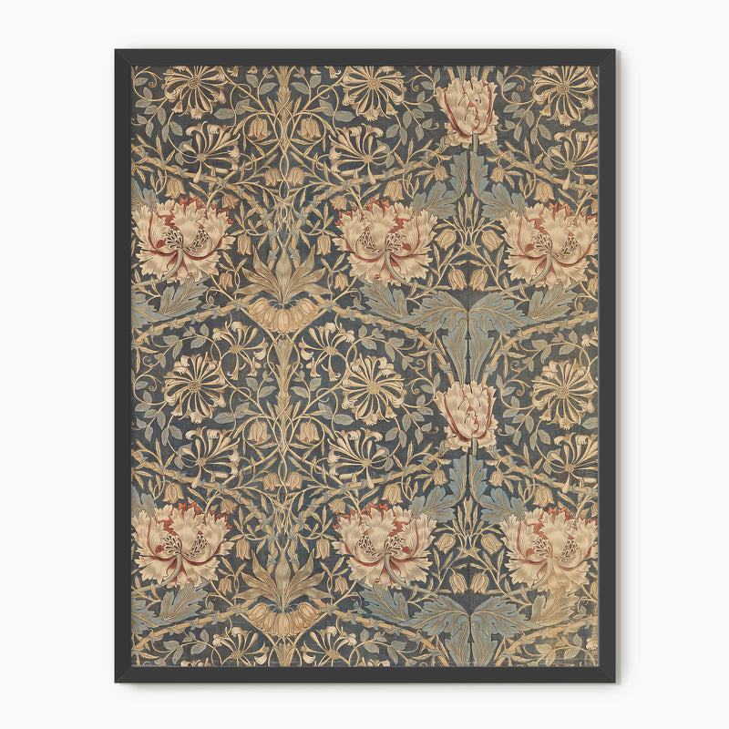 Elegant Floral Pattern Print - Sage and Rose Prints