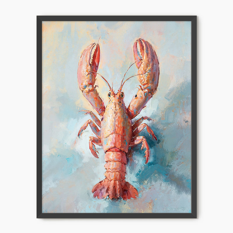 Lobster Oil Painting Print - Sage and Rose Prints