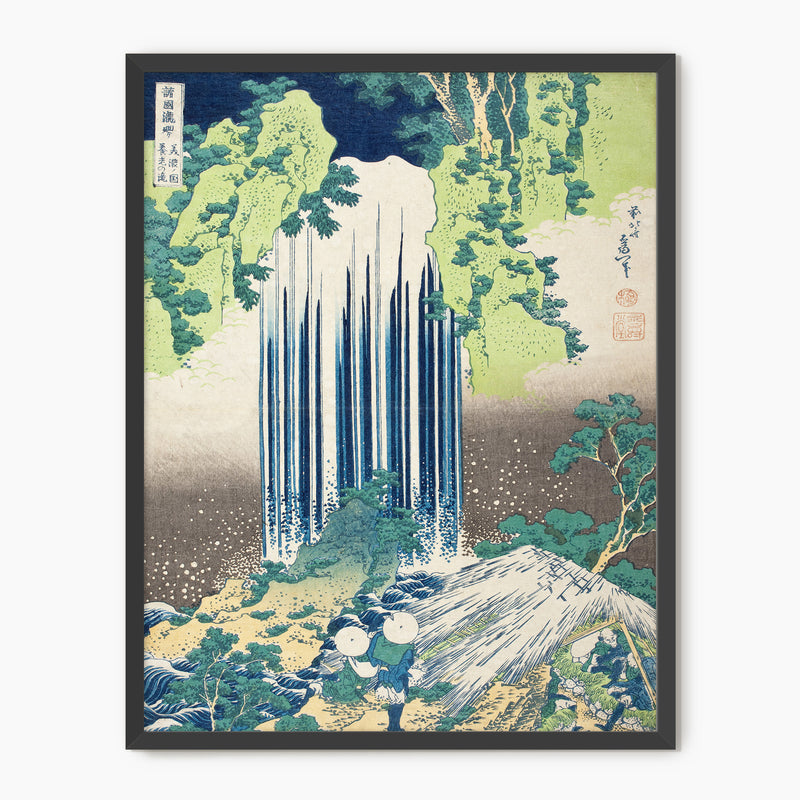 Wabi Sabi Waterfall in Royal Blue and Green - Sage and Rose Prints