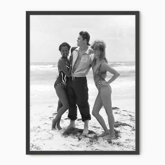 Monochrome Vintage Beach Photo - Sage and Rose Prints