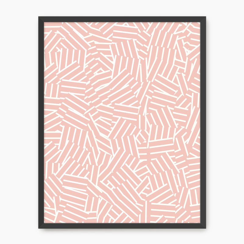 Maximalist Hash Pattern Print - Sage and Rose Prints