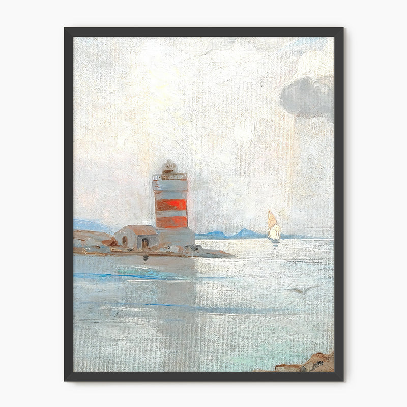 Vintage Lighthouse Wall Art - Sage and Rose Prints