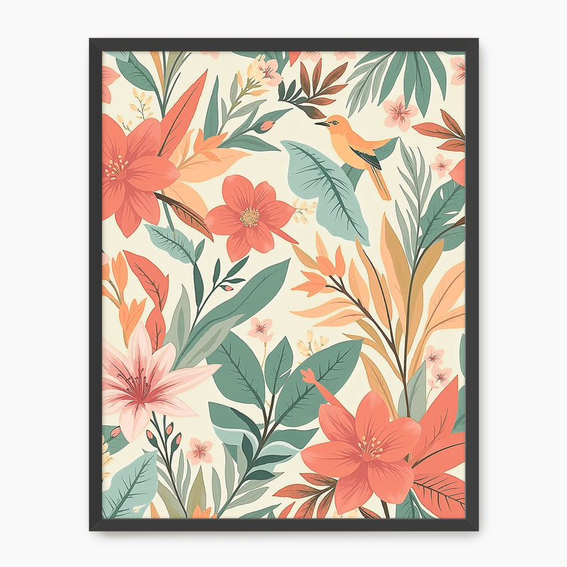 Bright Tropical Deco Prints - Sage and Rose Prints