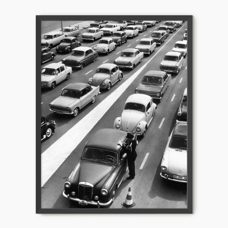 Classic Cars Black and White Photo No1 - Sage and Rose Prints