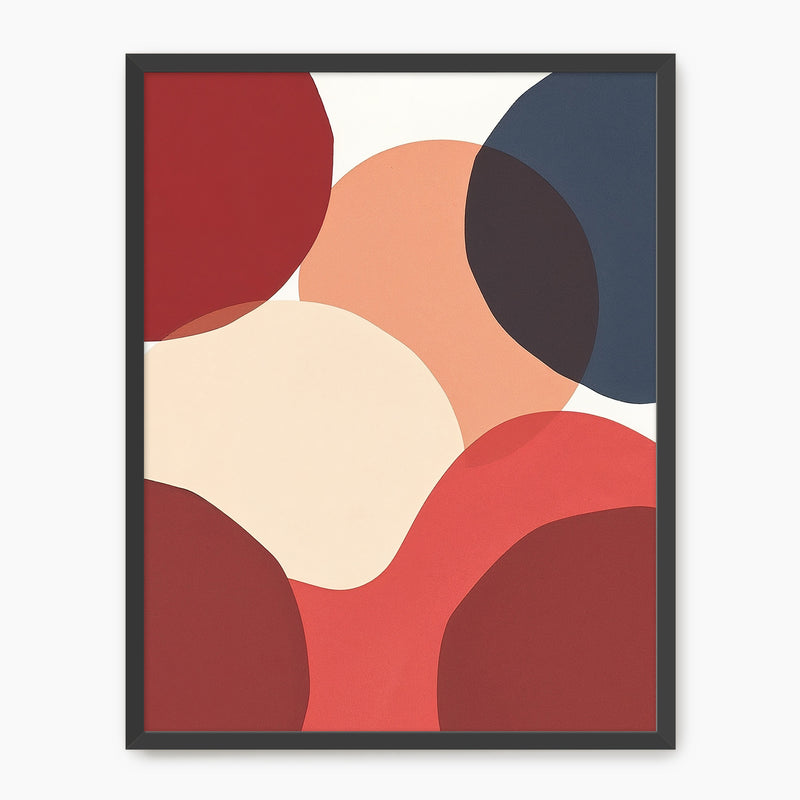 Deep Red Modern Print - Sage and Rose Prints