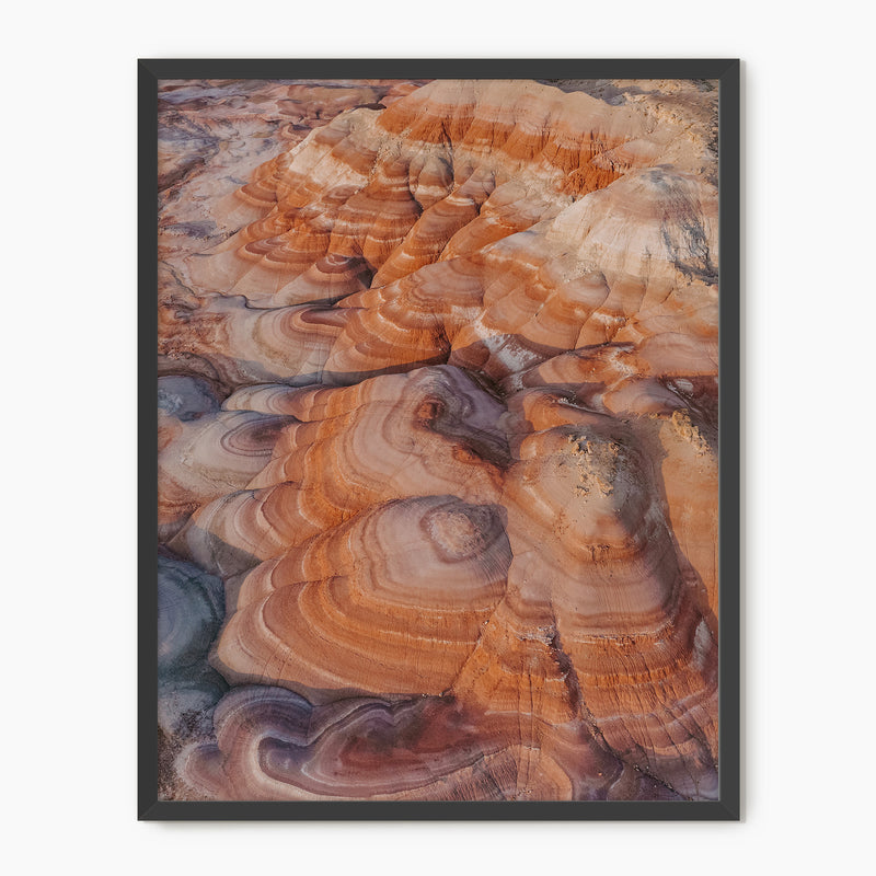 Rainbow Desert Mountains - Sage and Rose Prints