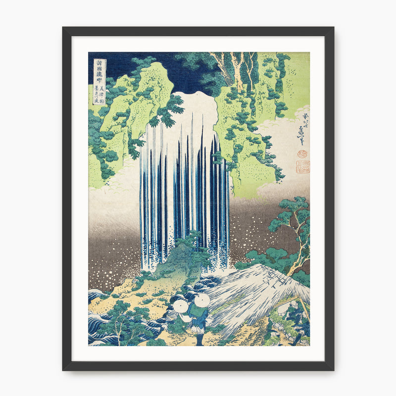 Wabi Sabi Waterfall in Royal Blue and Green - Sage and Rose Prints