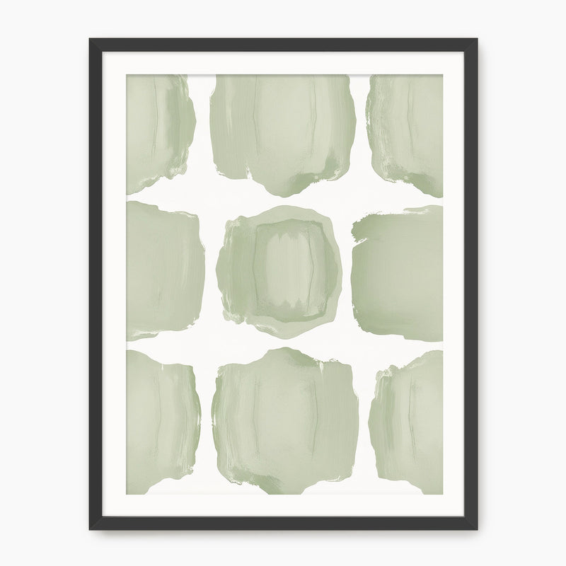 Misty Sage Pattern Print - Sage and Rose Prints