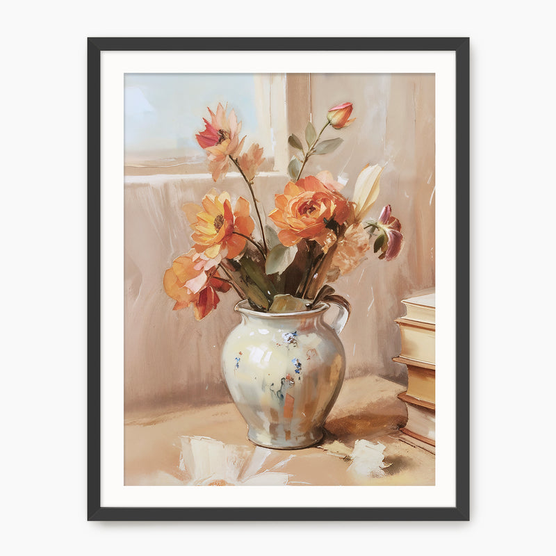 Rustic Fall Bouquet Painting - Sage and Rose Prints