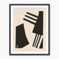 Black and White Shapes Art Print - Sage and Rose Prints