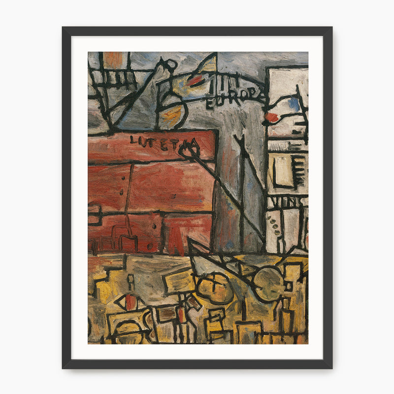 Abstract Geometric City No2 - Sage and Rose Prints