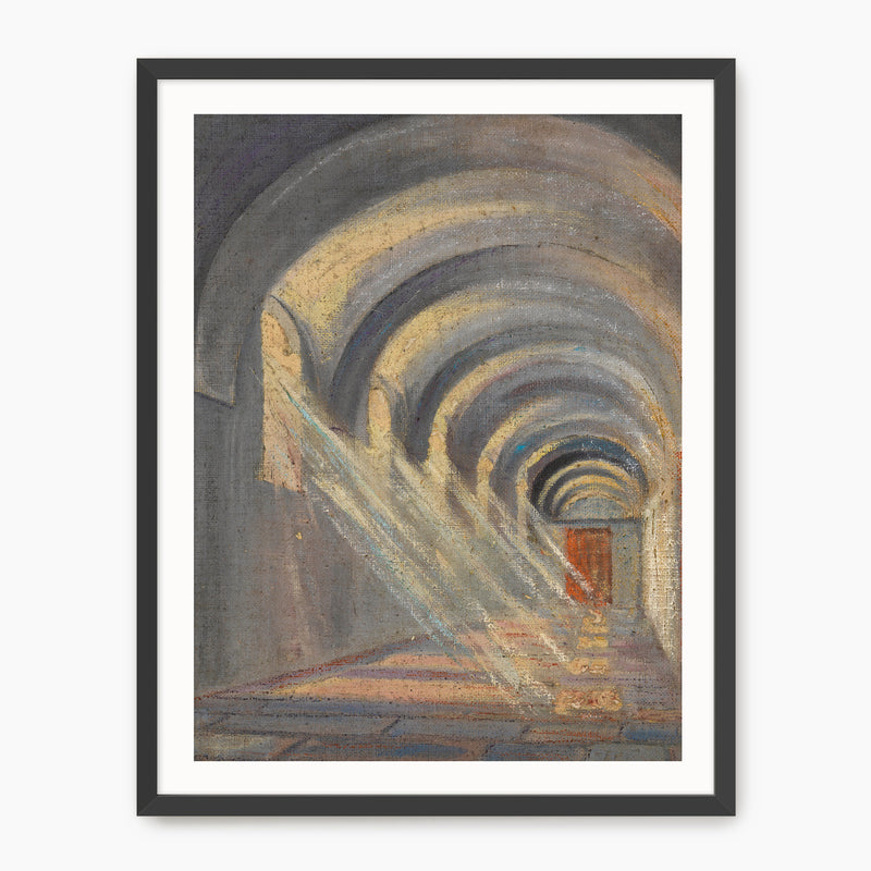 Slate Blue Hallway - Sage and Rose Prints