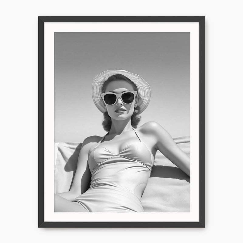 Black and White Retro 9-Piece Gallery - Sage and Rose Prints