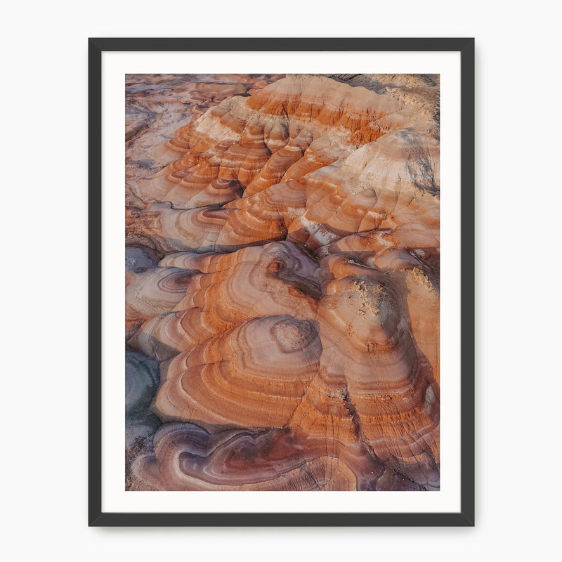 Rainbow Desert Mountains - Sage and Rose Prints