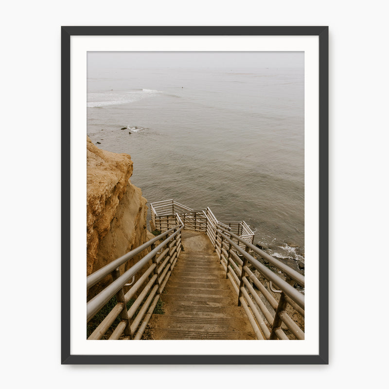 Staircase to Sea - Sage and Rose Prints