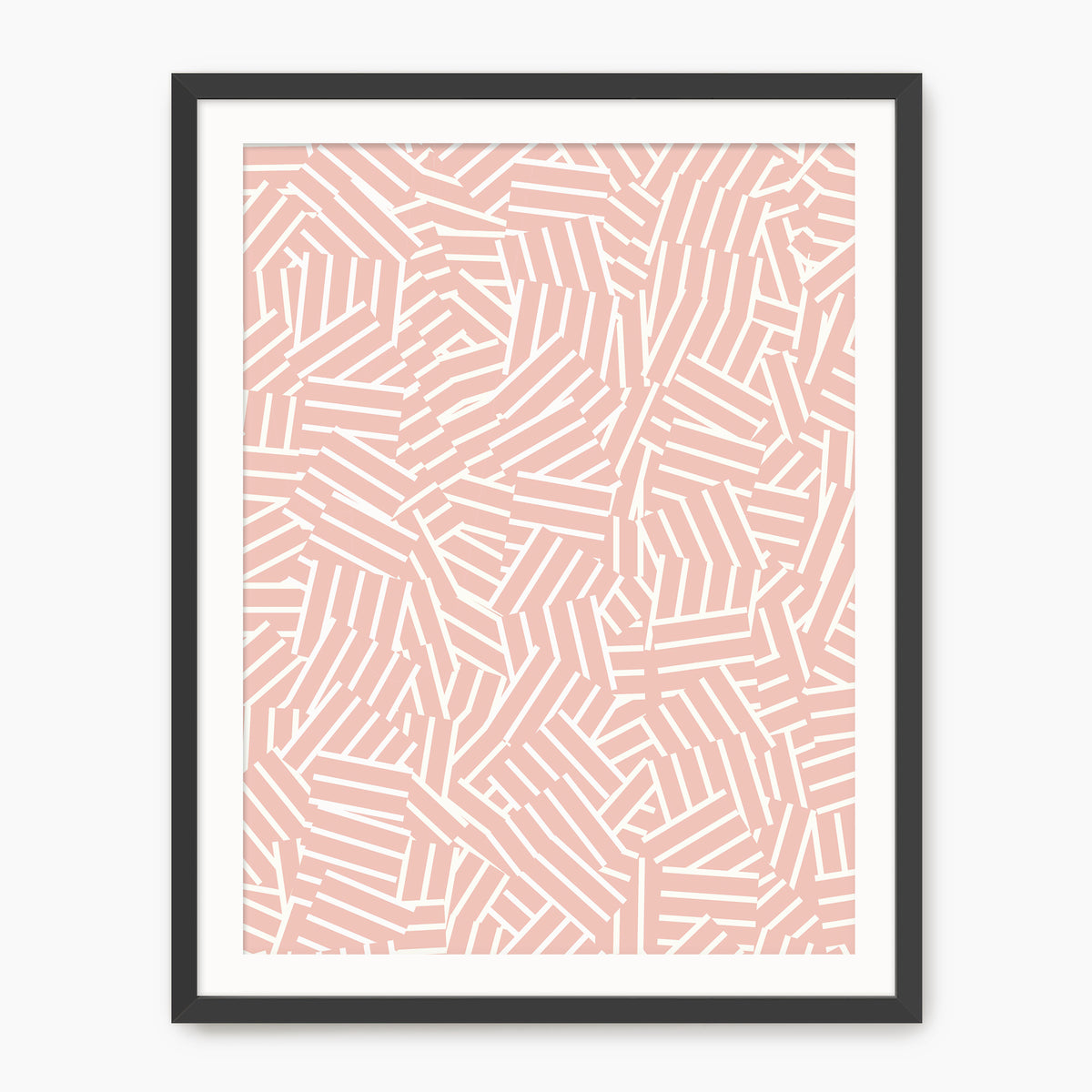 Maximalist Hash Pattern Print - Sage and Rose Prints